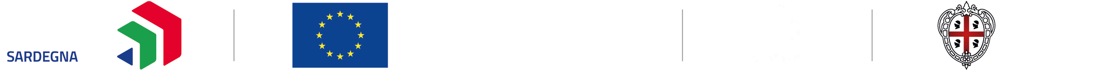 Loghi istituzionali Coesione Italia 2021–2027, Unione europea, Repubblica Italiana e Regione Autonoma della Sardegna